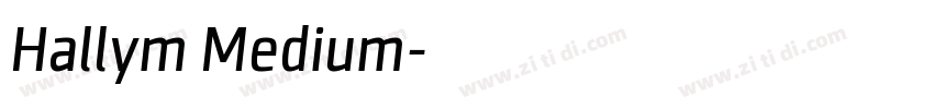 Hallym Medium字体转换